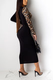 Peek-a-Boo leopard dress