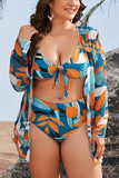 3pc Tropical swimsuit
