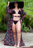 Multi Black sheer Cover up