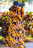Mesh Cover Up - YELLOW PRINT